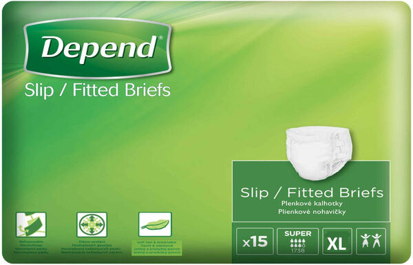DEPEND plenkové kalhotky Slip Super XL 15ks porovnat ceny