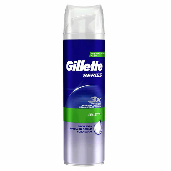 GILLETTE Sensitive Pěna na holení pro muže 250 ml porovnat ceny