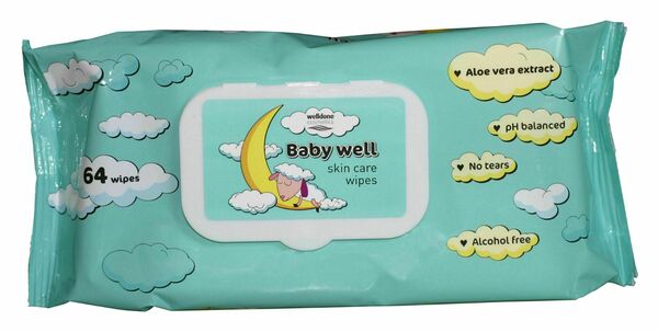 Well Done Baby well vlhčené ubrousky modrá Aloe vera 72ks porovnat ceny
