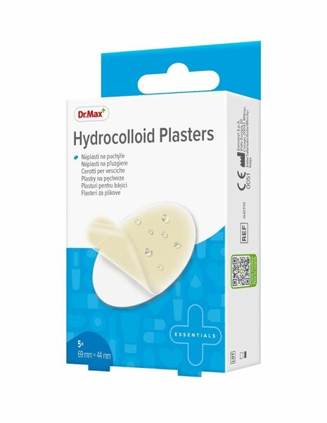 Dr. Max Hydrocolloid Plasters 69 x 44 mm náplasti na puchýře 5 ks porovnat ceny