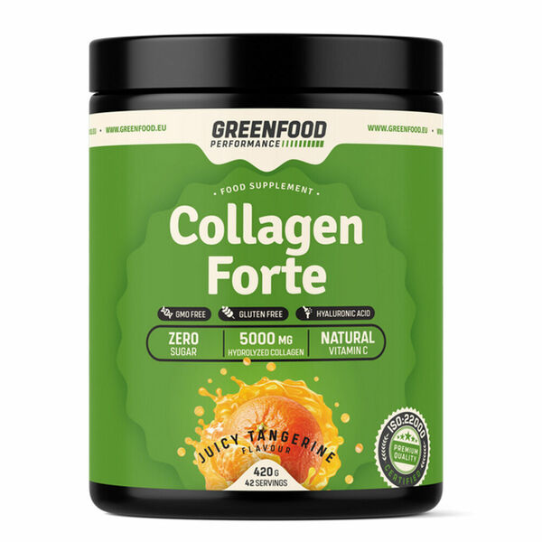 GREENFOOD NUTRITION Performance collagen forte šťavnatá mandarinka 420 g porovnat ceny
