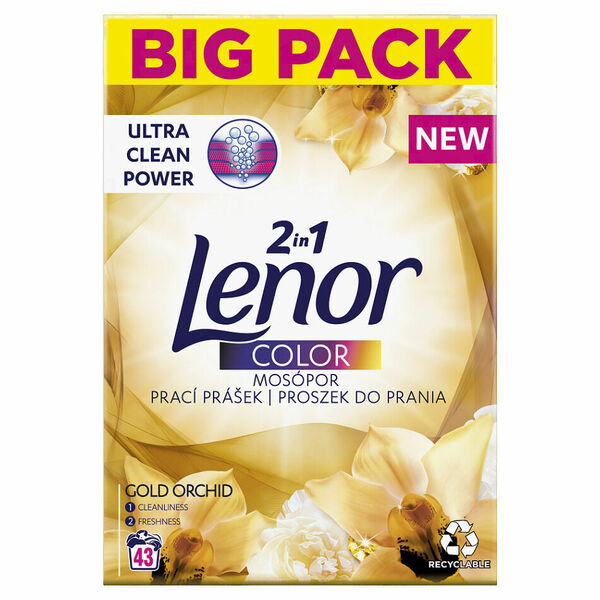 LENOR Gold Orchid Color Prací prášek Box 43 praní 2,795 kg porovnat ceny
