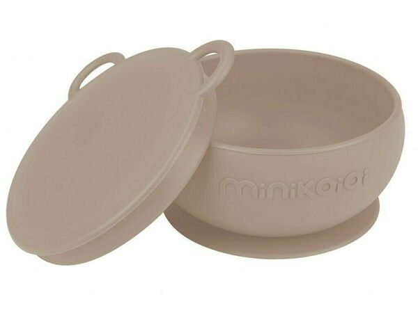 Minikoioi Miska silikonová s přísavkou - Bubble Beige porovnat ceny