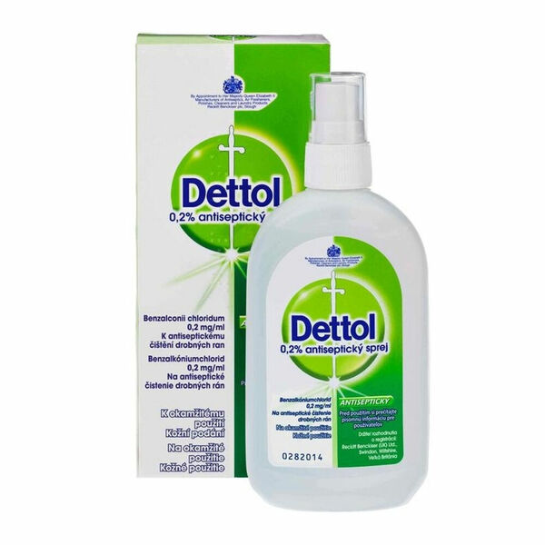 DETTOL 0,2 % Antiseptický sprej v roztoku 100 ml porovnání ceny
