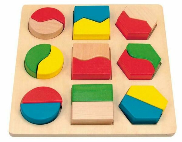 WOODY Destička s geometrickými tvary porovnat ceny