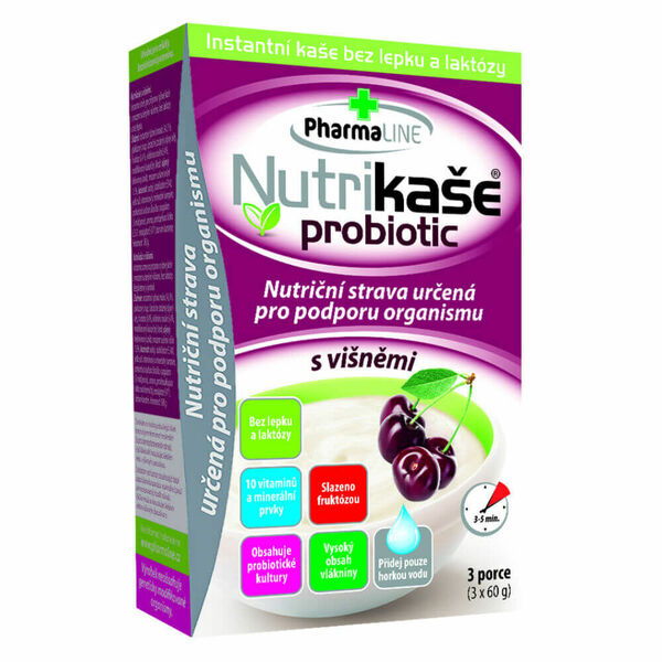 PHARMALINE Nutrikaše probiotic S višněmi 3x60 g porovnat ceny