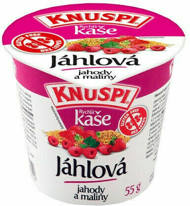 KNUSPI Rychlá kaše Jáhlová, jahody a maliny 55g porovnat ceny