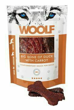 Woolf Pochoutka Big Bone Of Duck With Carrot 100g porovnat ceny