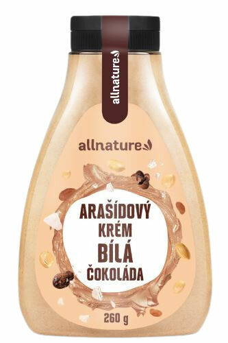 Allnature Arašídový krém s bílou čokoládou 260 g porovnat ceny