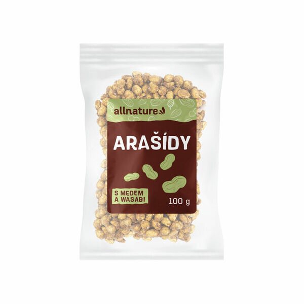 ALLNATURE Arašídy s medem a wasabi 100 g porovnat ceny
