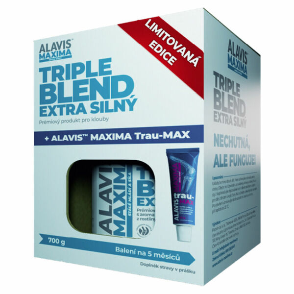 ALAVIS Maxima Triple Blend Extra Silný 700 g + ALAVIS Maxima Trau-Max 30 g limitovaná edice porovnat ceny