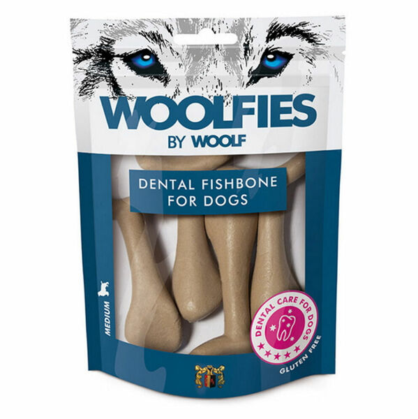 WOOLFIES Dental Fishbone M dentální pochoutka pro psy 200 g porovnat ceny