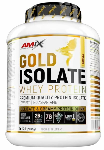 Amix Gold Whey Protein Isolate, Vanilka 2280g porovnat ceny