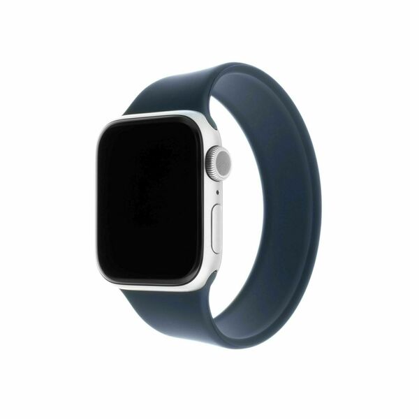FIXED Elastický silikonový řemínek Silicone Strap pro Apple Watch 42/44/45mm modrý velikost XS porovnat ceny
