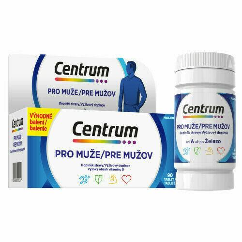 Centrum multivitamín pro muže 90 tablet porovnat ceny