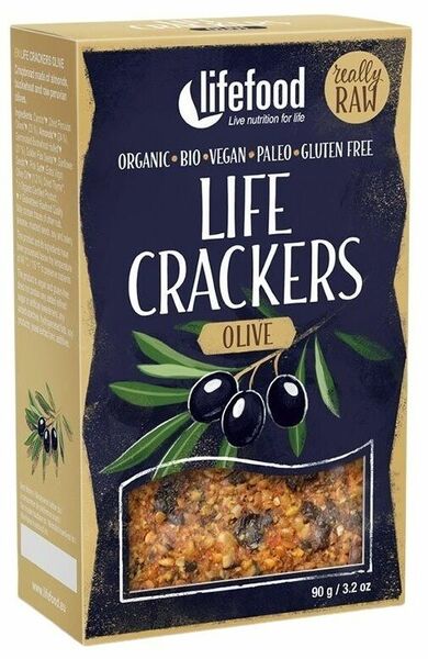 Lifefood LIFE CRACKERS BIO RAW Olivové 90g porovnat ceny