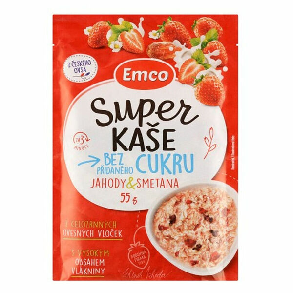 EMCO Super kaše jahody se smetanou 55 g porovnat ceny