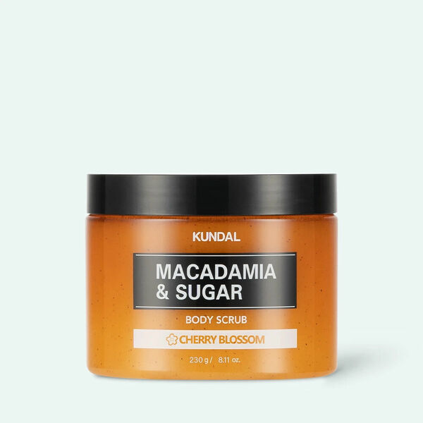 Kundal Macadamia&Sugar Body Scrub přírodní tělový peeling s vůní Třešňového Květu 550 g porovnat ceny