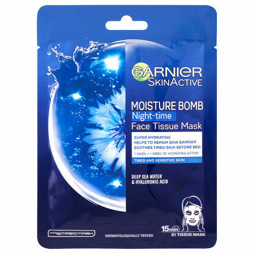 Garnier Hydratační regenerační noční textilní maska Moisture Bomb Night-time 32g porovnat ceny