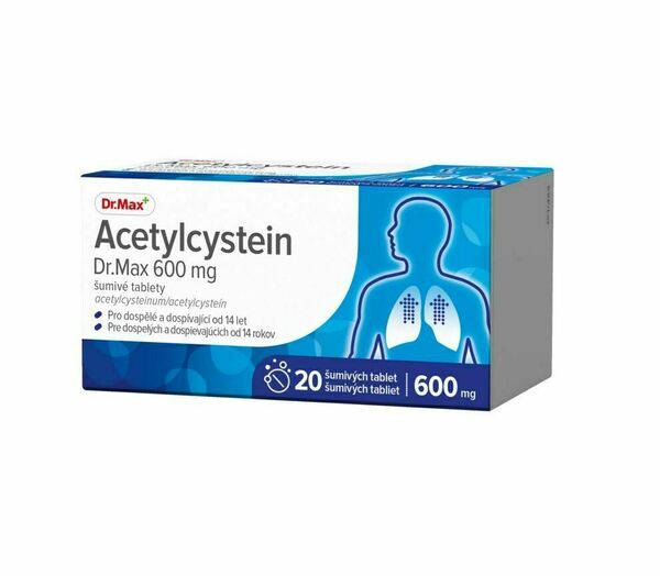 Dr. Max Acetylcystein 600 mg 20 šumivých tablet porovnat ceny