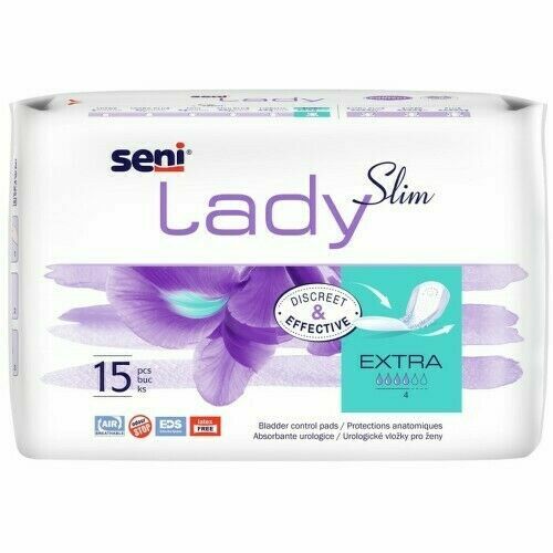 Seni Lady Slim Extra anatomické vložky pro ženy, 15ks, 14 x 26,5cm, sav porovnat ceny