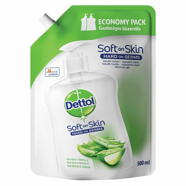 DETTOL Tekuté mýdlo náhradní náplň Aloe Vera a vitamín E (500 ml) porovnat ceny