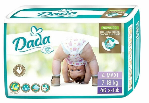 DADA Pleny jednorázové Extra Soft Maxi vel. 4 (7-18 kg), 46ks porovnat ceny