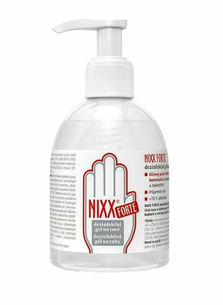 NIXX FORTE Dezinfekční gel na ruce 250 ml s dávkovačem porovnat ceny