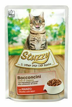 Stuzzy Cat Kapsa Adult Kousky Hovězího 85g porovnat ceny