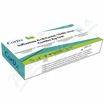 Cordx Influenza A+b/covid-19/rsvirus Combo Ag Test porovnat ceny