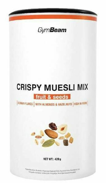 GymBeam Crispy Muesli Mix ovoce a semínka 420g porovnat ceny