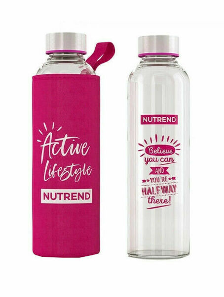Nutrend Skleněná láhev s růžovým obalem 500ml porovnat ceny
