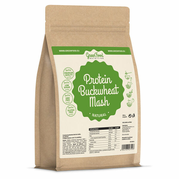 GREENFOOD NUTRITION Proteinová pohanková kaše natural 500 g porovnat ceny
