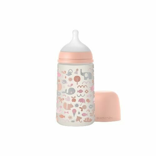 Suavinex kojenecká láhev Memories - Růžová - M -270ml porovnat ceny