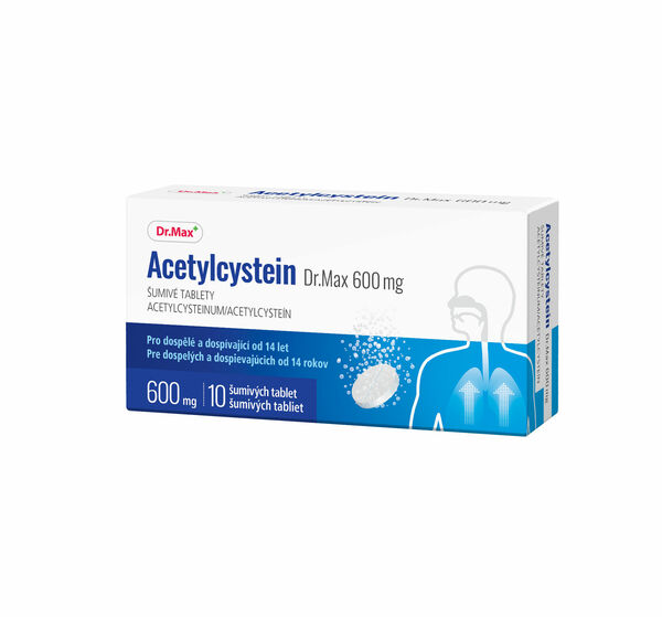 Dr.Max Acetylcystein 600 mg 10 šumivých tablet porovnání ceny