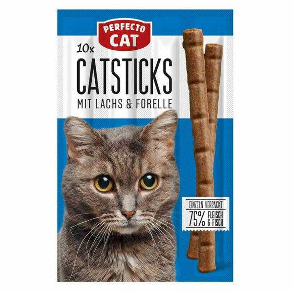 PERFECTO Cat tyčinky s lososem a pstruhem 50 g porovnat ceny
