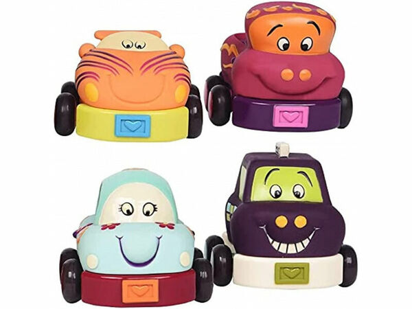 B-Toys Autíčka na setrvačník Wheeee-ls! 4 ks porovnat ceny