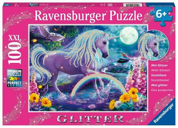Ravensburger Třpytivé puzzle Zářící jednorožec 100 dílků porovnat ceny