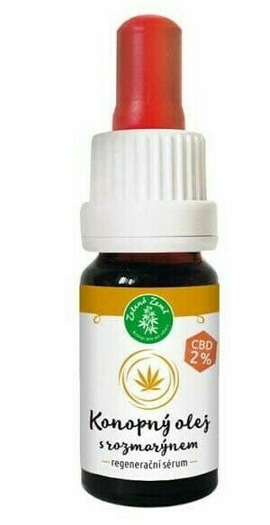 Zelená Země CBD olej 2% s rozmarýnem regenerační sérum 10ml porovnat ceny