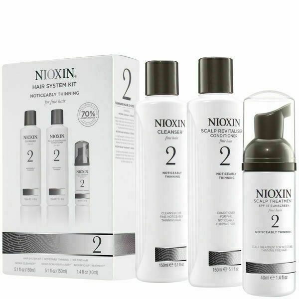 Nioxin Hair System 2 - Cleanser Shampoo 150 ml, Scalp Revitaliser Conditioner 150 ml, Scalp Treatment 40 ml porovnat ceny