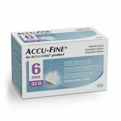ACCU-FINE JEHLY DO INZULÍNOVÉHO PERA 32G X 6 MM, 100 KS porovnat ceny