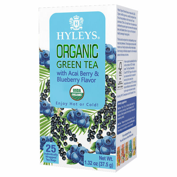 HYLEYS Green acai berry & blueberry BIO přebal 25 sáčků porovnat ceny