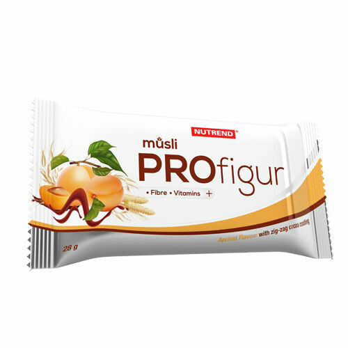 Nutrend  Tyčinka ProFigur Müsli 28g meruňka, kakaová poleva cik-cak porovnat ceny