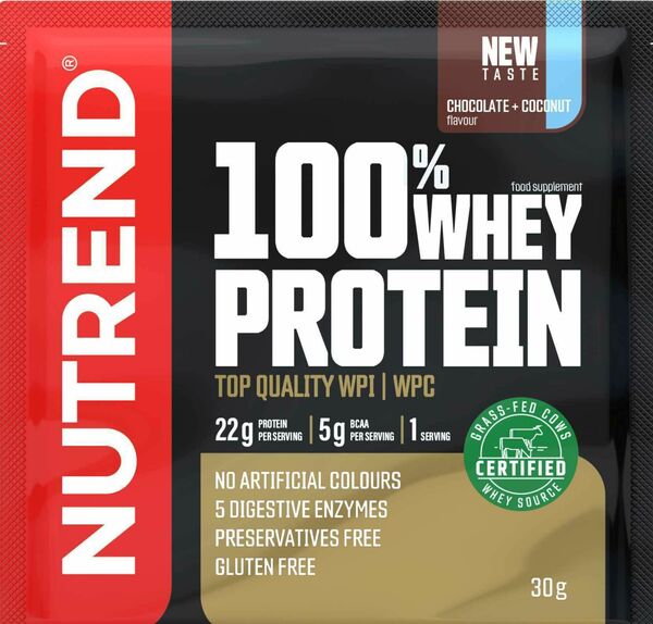 Nutrend 100% Whey Protein čokoláda/kokos 30g porovnat ceny
