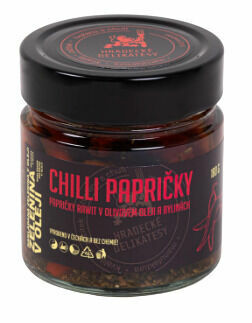 Hradecké delikatesy Chilli papričky v olivovém oleji 180g porovnat ceny