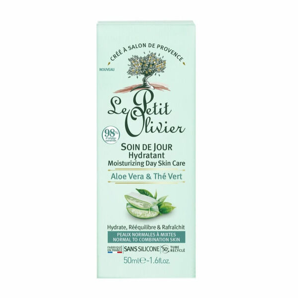 Le Petit Olivier Denní pleťový krém aloe vera a zelený čaj 50 ml porovnat ceny