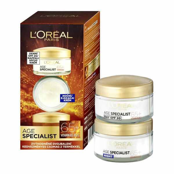 Loréal Paris Age Specialist 65+ Duopack denní + noční krém 2x50 ml porovnat ceny