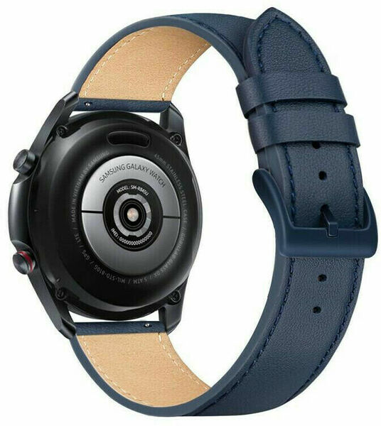 FIXED Kožený řemínek Leather Strap pro smartwatch, 22mm - modrý porovnat ceny