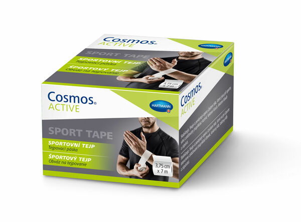 Cosmos Active 3,75 cm x 7 m sportovní tejp 1 ks bílý porovnat ceny