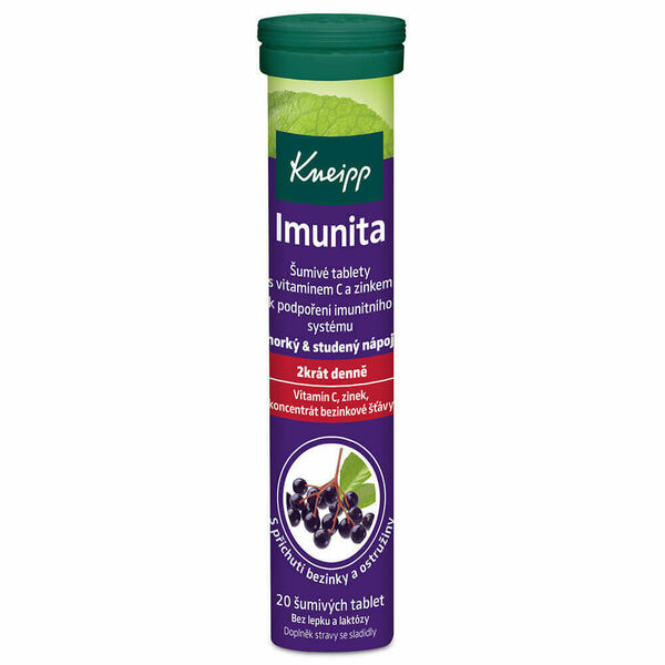 Kneipp Imunita + Vitamín C + Zinek bezinka/ostružina 20 tablet porovnat ceny